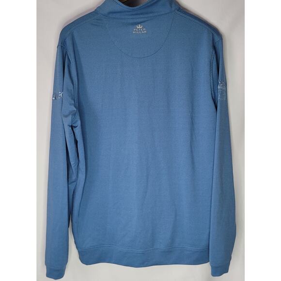 Peter Millar- Perth Melange Performance Quarter Zip- NBC Gold- size Medium - Picture 3 of 8